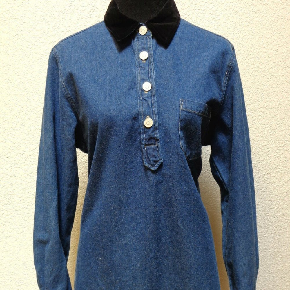 VINTAGE DENIM SHIRT DRESS PM